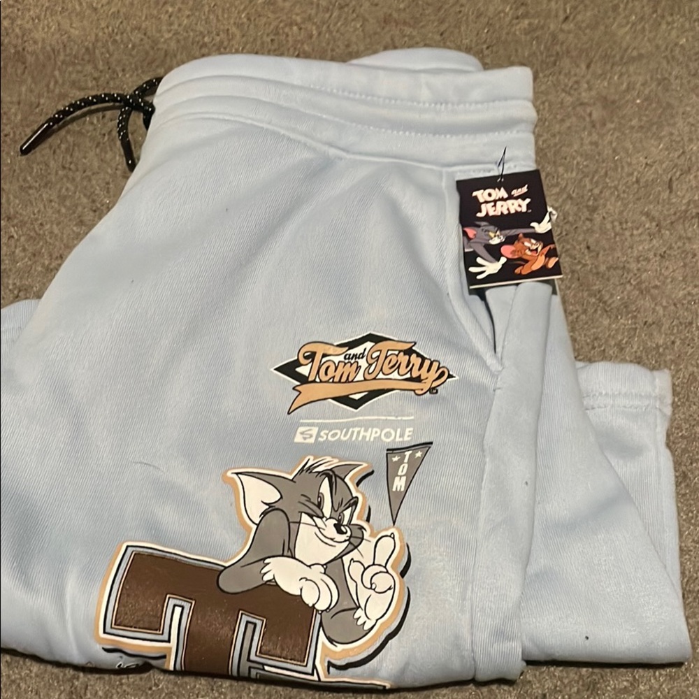 Tom & Jerry Kids Joggers - Light Blue